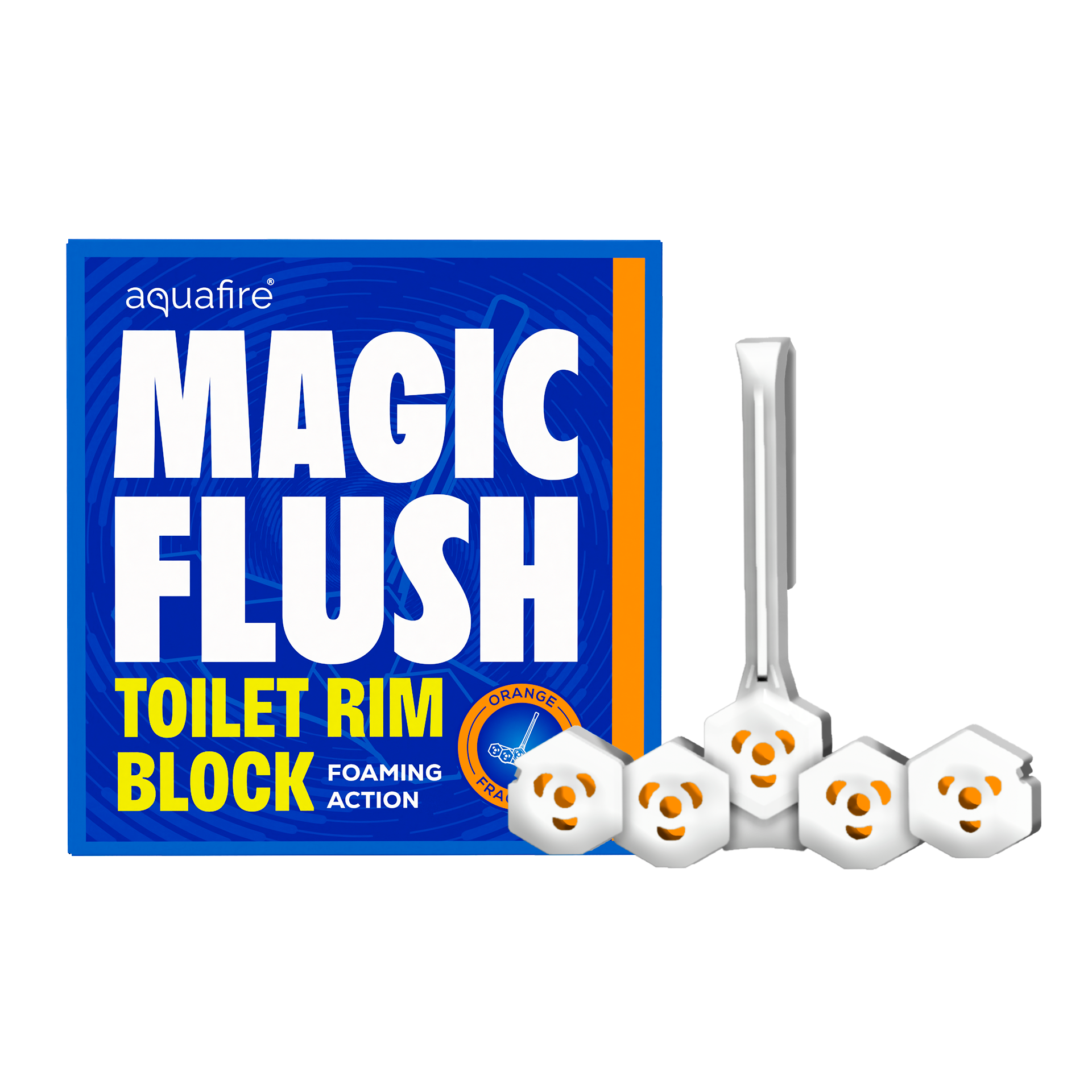 Toilet Rim Block (35g) | Orange Fragrance | Up to 300 Flushes |