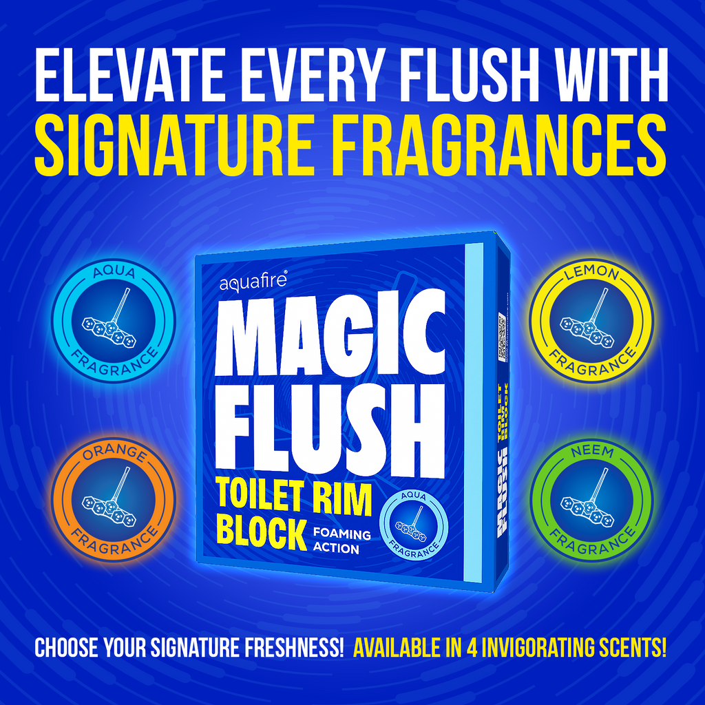 Toilet Rim Block (35g) | Aqua Fragrance  | Up to 300 Flushes |