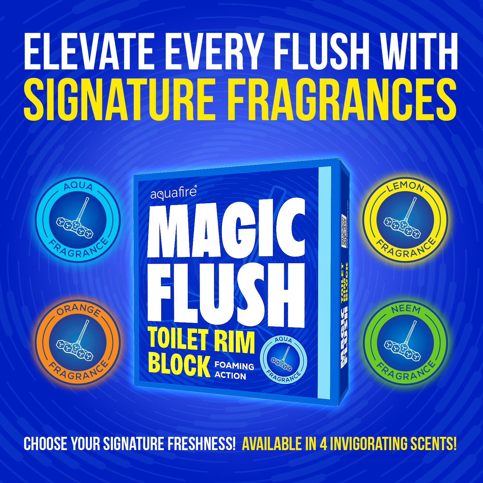 Toilet Rim Block (35g) | Lemon Fragrance  | Up to 300 Flushes |