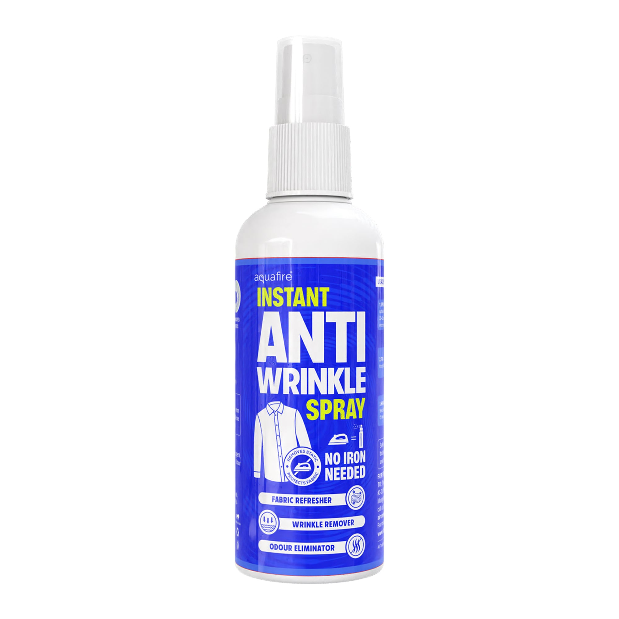 Instant Anti Wrinkle Spray, No Iron Needed, Fabric Refresher with Odour Eliminator, Made in India