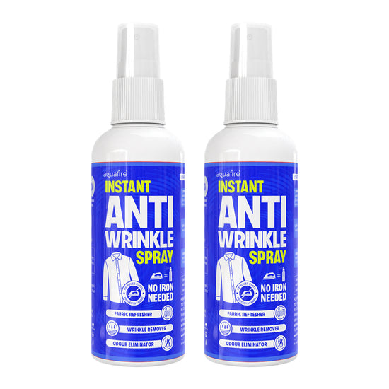 Instant Anti Wrinkle Spray (Pack of2), No Iron Needed, Fabric Refresher with Odour Eliminator, Made in India