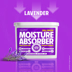 Moisture Absorber, 280g , LAVENDER, Spill Proof Dehumidifier, Fights Moisture, Prevents Damage & Fungus