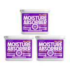 Moisture Absorber, 280g X 3, LAVENDER, Spill Proof Dehumidifier, Fights Moisture, Prevents Damage & Fungus
