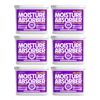 Moisture Absorber, 280g X 6, LAVENDER, Spill Proof Dehumidifier, Fights Moisture, Prevents Damage & Fungus