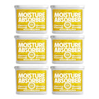 Moisture Absorber, 280g X 6, LEMON, Spill Proof Dehumidifier, Fights Moisture, Prevents Damage & Fungus