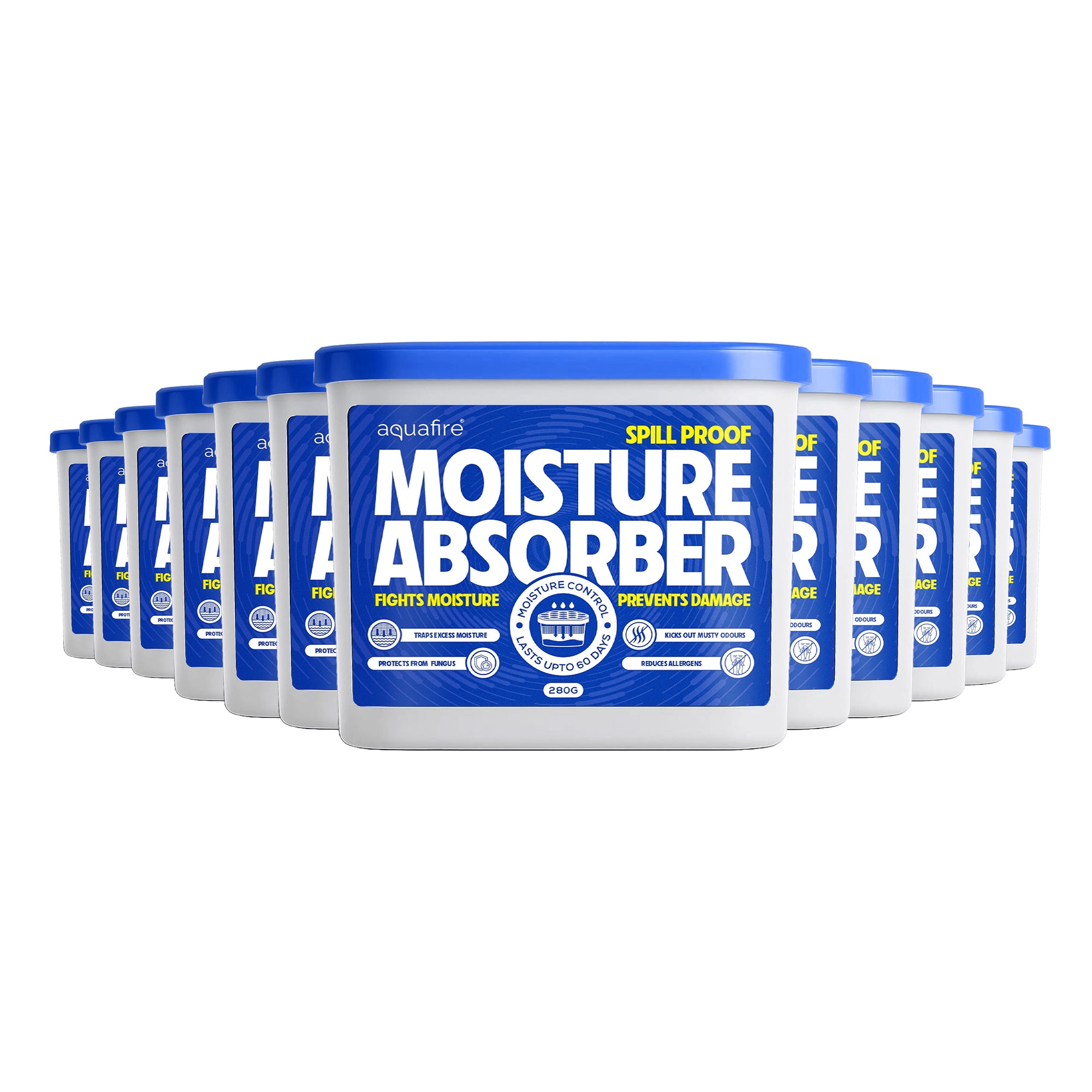 Moisture Absorber, 280g , Spill Proof Dehumidifier, Fights Moisture, Prevents Damage & Fungus