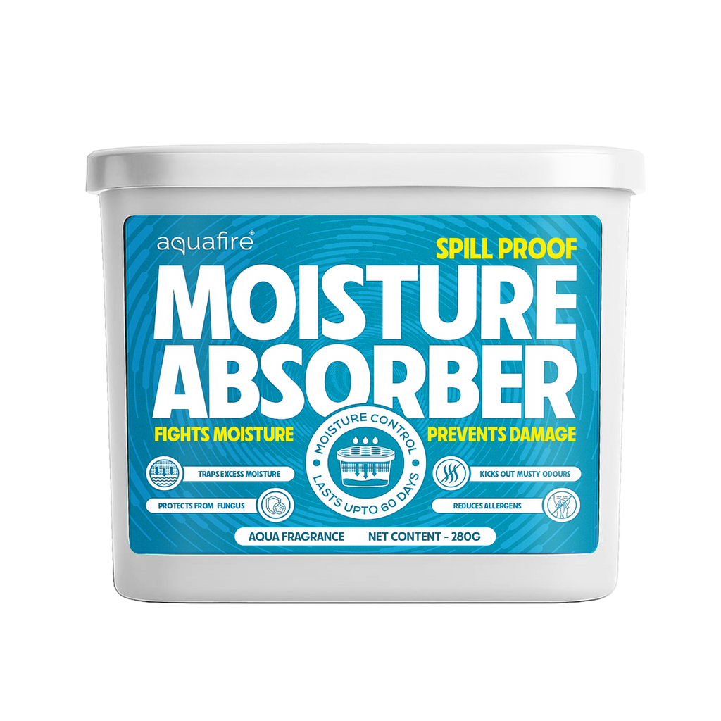 Moisture Absorber, 280g , Aqua, Spill Proof Dehumidifier, Fights Moisture, Prevents Damage & Fungus