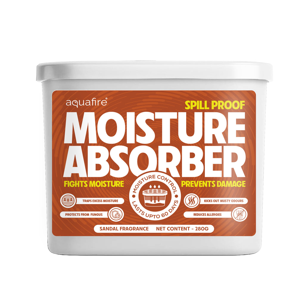 Moisture Absorber, 280g , Sandalwood , Spill Proof Dehumidifier, Fights Moisture, Prevents Damage & Fungus