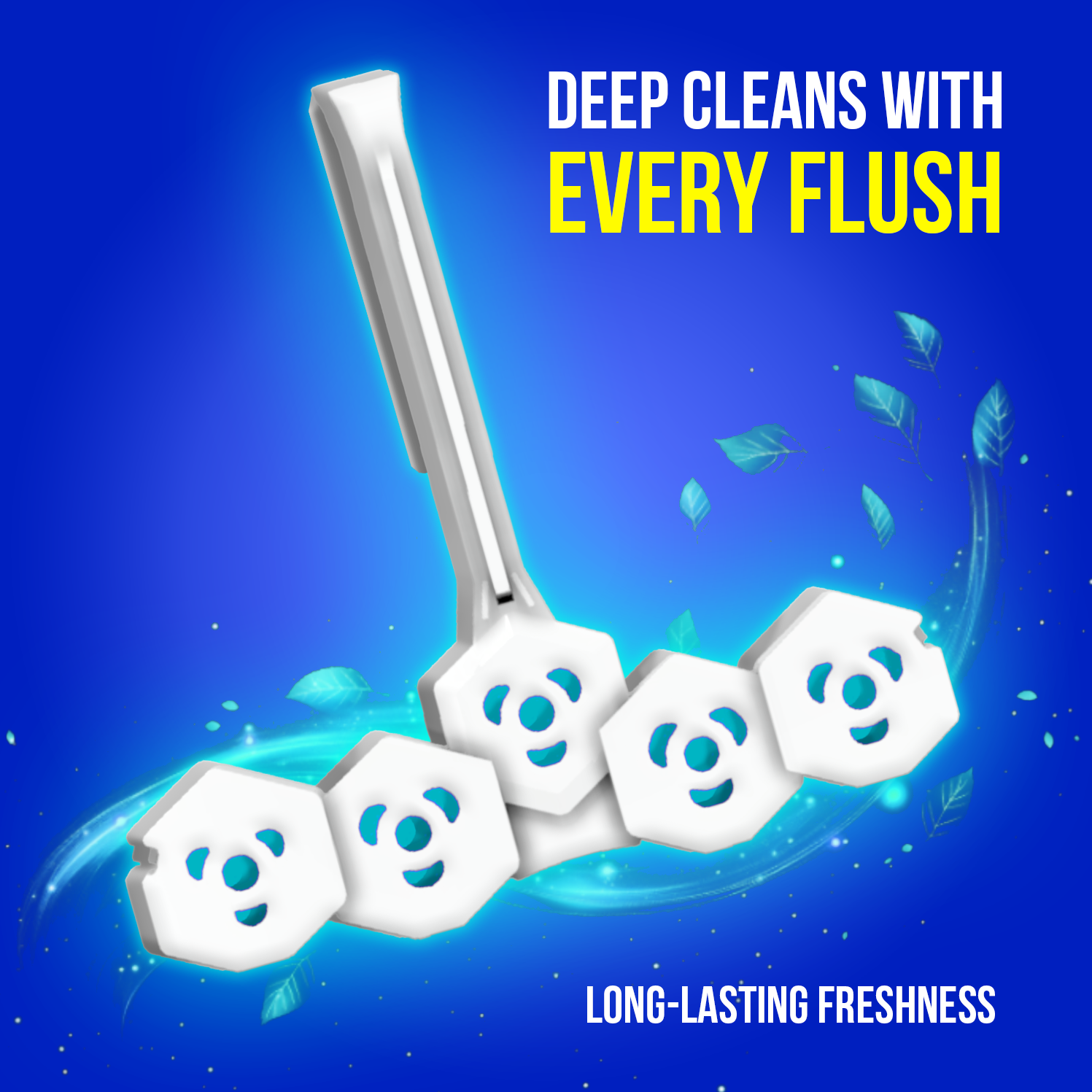 Toilet Rim Block (35g) | Aqua Fragrance  | Up to 300 Flushes |