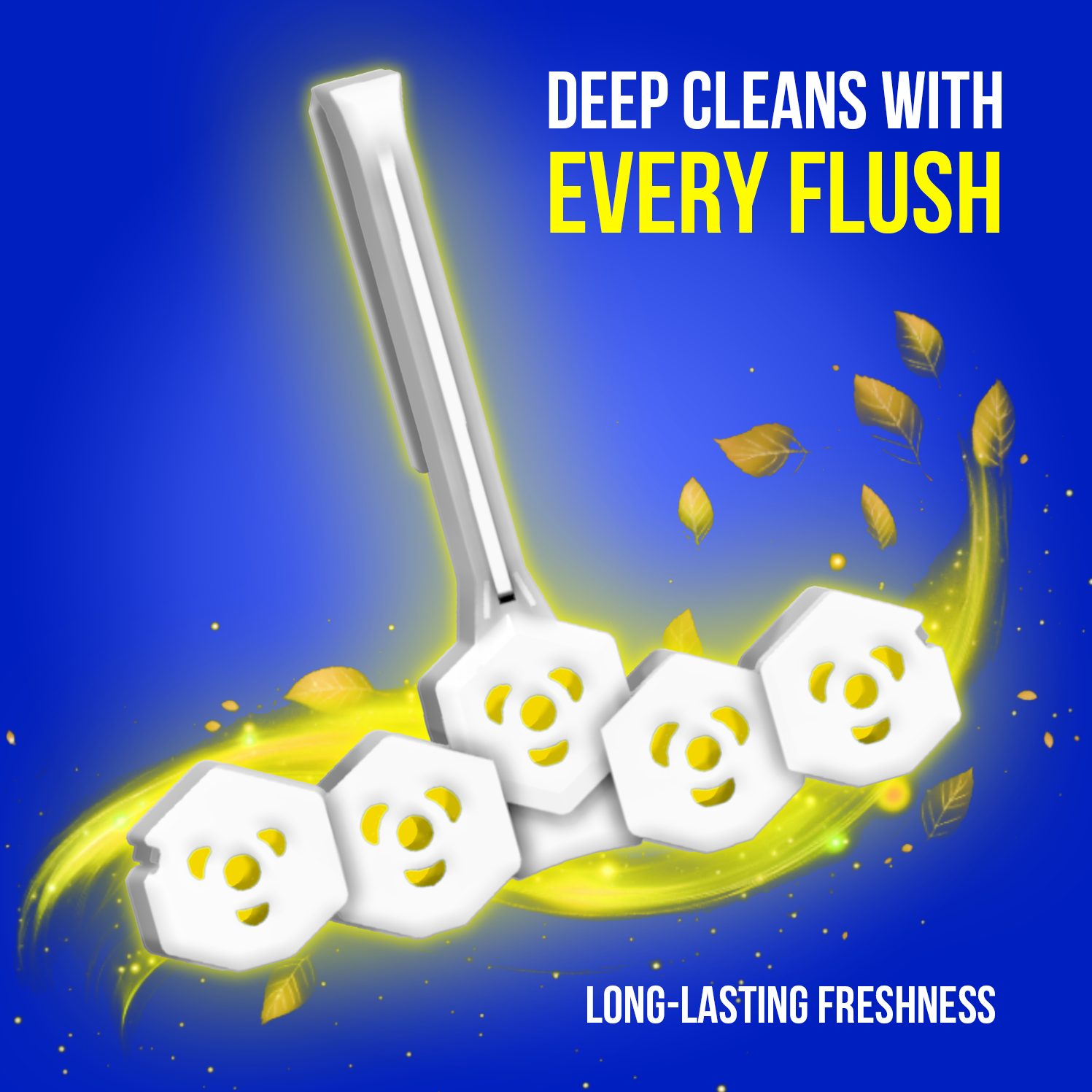 Toilet Rim Block (35g) | Lemon Fragrance  | Up to 300 Flushes |