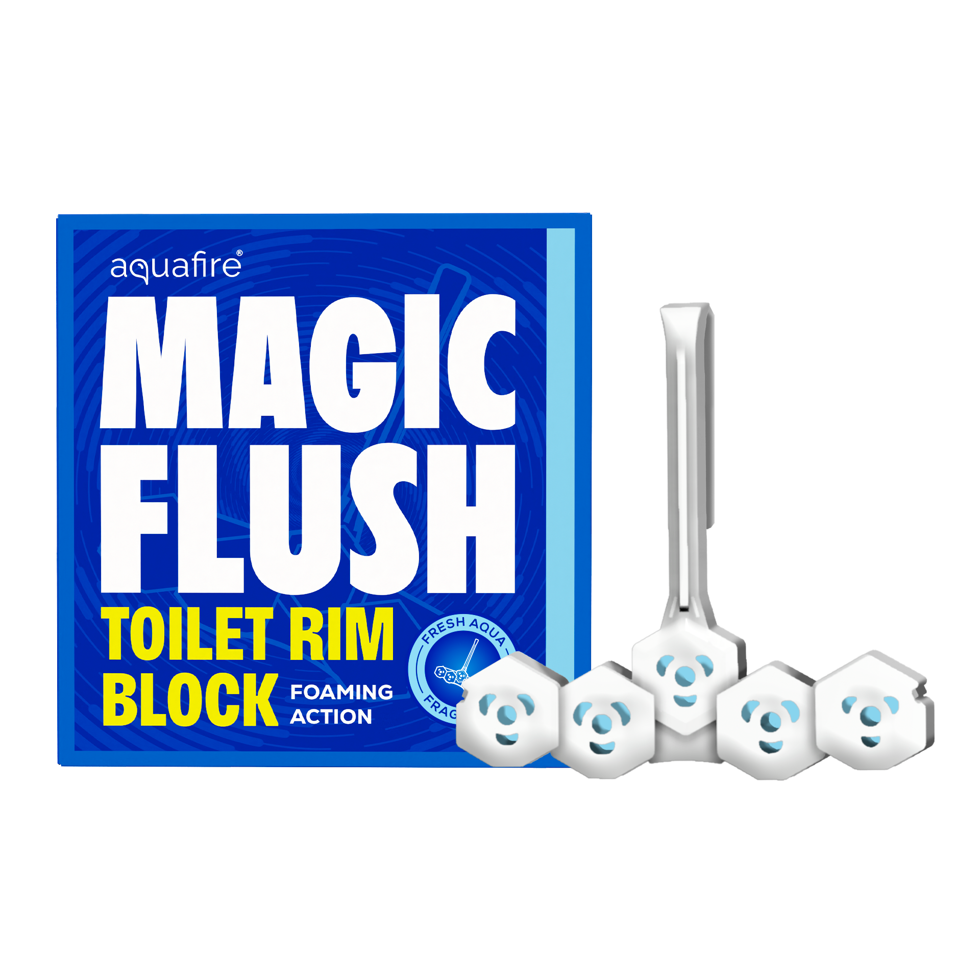 Toilet Rim Block (35g) | Aqua Fragrance  | Up to 300 Flushes |