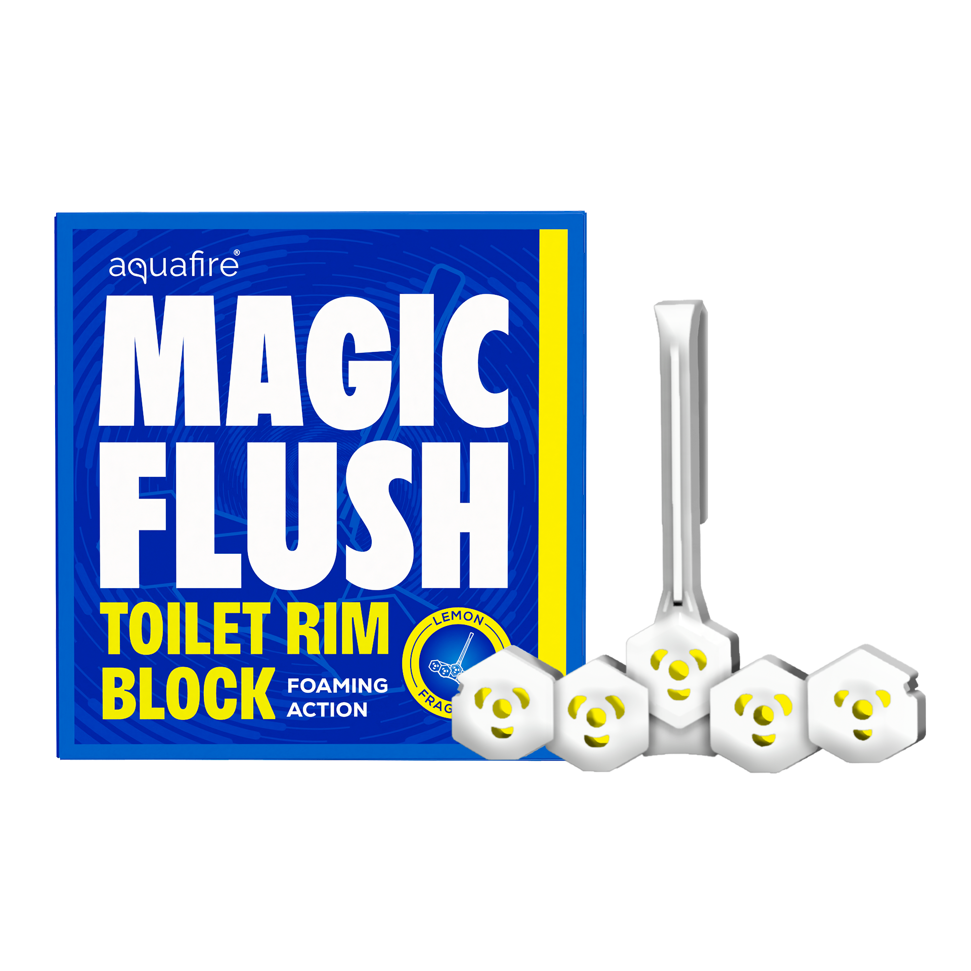 Toilet Rim Block (35g) | Lemon Fragrance  | Up to 300 Flushes |